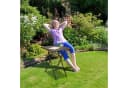 relaxdays Klapptisch BASTIAN Gartentisch Weiß Quadratisch Klappbar Bild 3