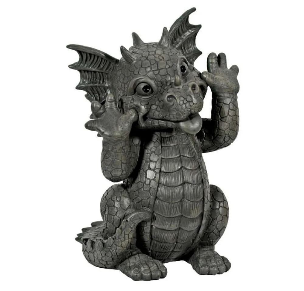 MystiCalls Gartendrache Grimassenschneider Polyresin - Bild 2
