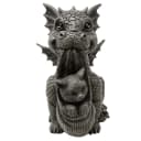 MystiCalls Gartendrache "Cat" Dekofigur Grün Polyresin Bild 2