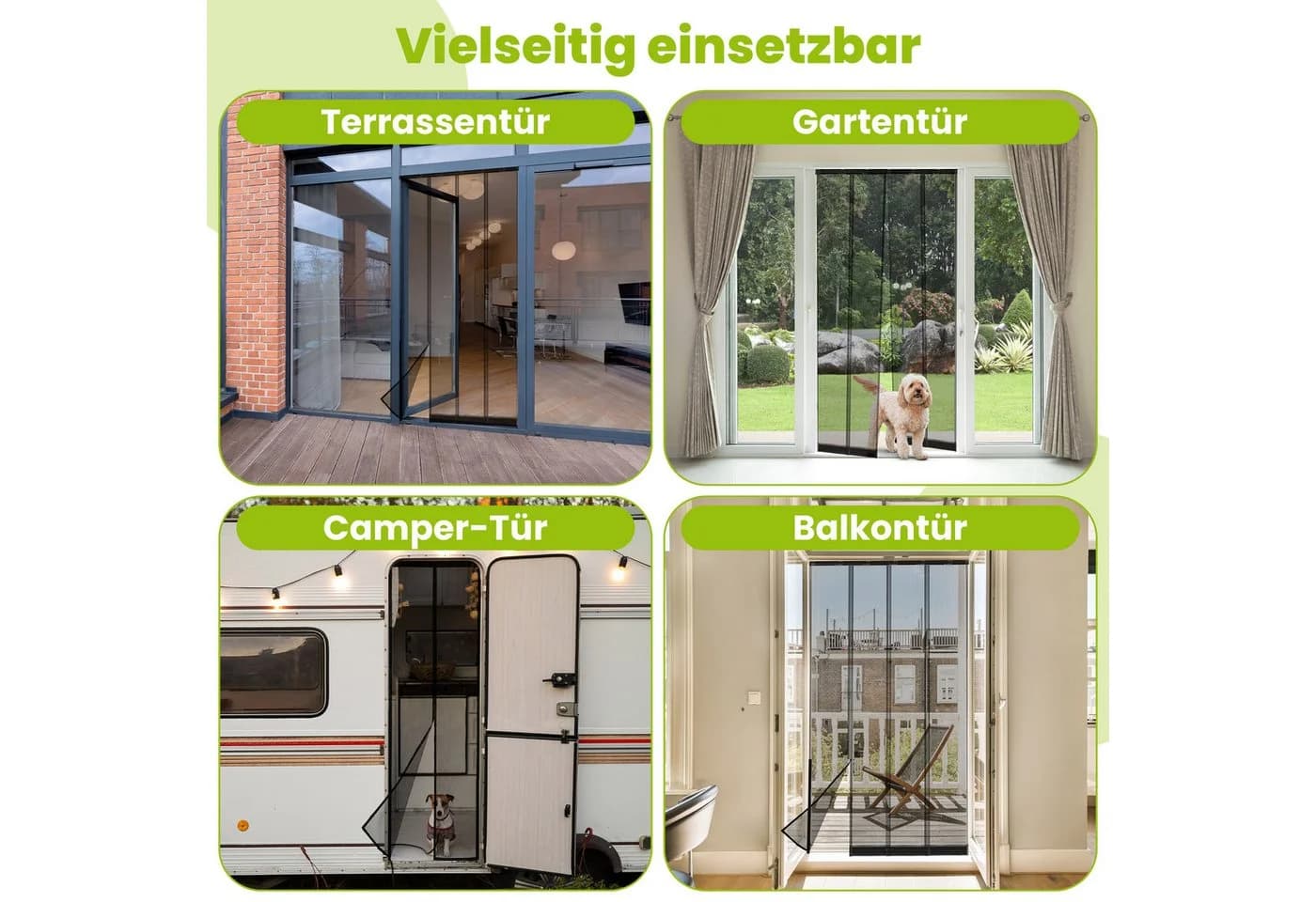 easylife Insektenschutz-Vorhang Teleskop Anthrazit PVC - Bild 4