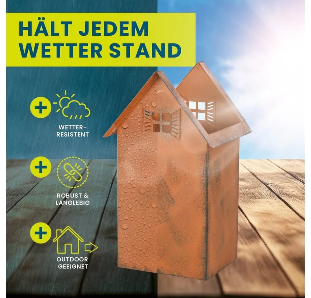 Hoberg Pflanztöpfe Rost 2er-Set Braun Eisen