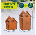 Hoberg Blumenkasten Rost-Pflanztöpfe 2er-Set Braun Eisen Bild 3