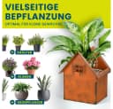 Hoberg Blumenkasten Rost-Pflanztöpfe 2er-Set Braun Eisen Bild 4