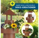 Hoberg Dekosäule LED Pflanzsäule Leuchtturm Rost-Optik Bild 3