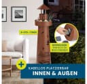 Hoberg Dekosäule LED Pflanzsäule Leuchtturm Rost-Optik Bild 4