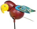 Denk Gartenstecker 3er Set bunte Tiere Metall Bild 5