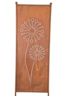 finehomegarden Gartenstecker Stele Metall Pusteblume Sichtschutz Edelrost Bild 2