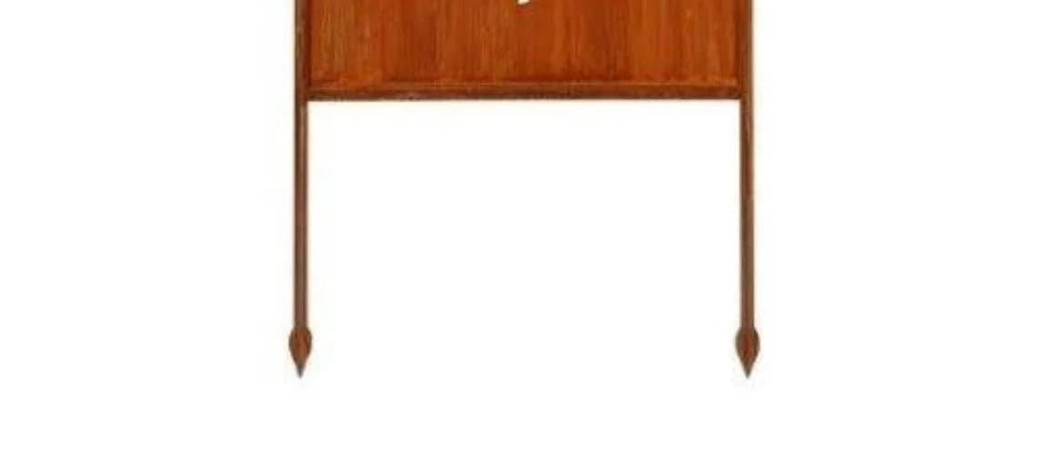 finehomegarden Metall Sichtschutz Stele Edelrost Dekowand Garten
