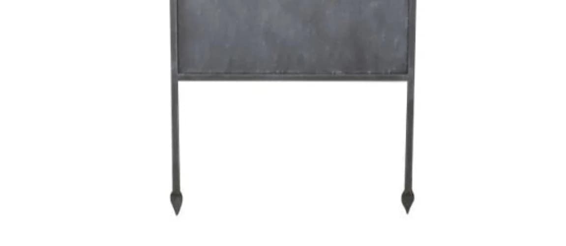 finehomegarden Metall Stele Sichtschutz Grau Bambus-Look