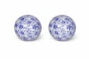 finehomegarden Teichfigur Schwimmkugel blau/weiß Porzellan Deko Set Bild 2