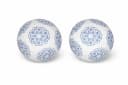 finehomegarden Schwimmkugel Set Porzellan weiß-blau Blütenmuster Bild 3