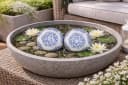 finehomegarden Schwimmkugel Set Porzellan weiß-blau Blütenmuster Bild 4