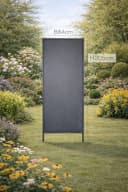 finehomegarden Gartenstecker Stele Metall Sichtschutz grau Bild 3