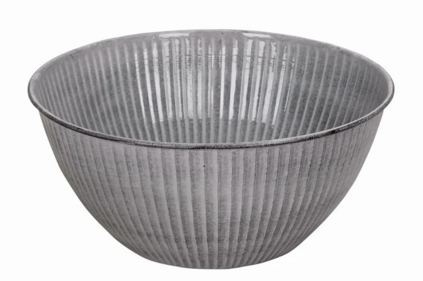 finehomegarden Pflanzschale Metall lackiert grau Ø32/38cm