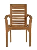 MiaMöbel Gartensessel Teak massiv Honig Bild 1
