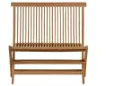 MiaMöbel Gartenbank massiv Teakholz Braun Klappbank Bild 1