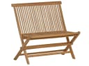 MiaMöbel Gartenbank massiv Teakholz Braun Klappbank Bild 2