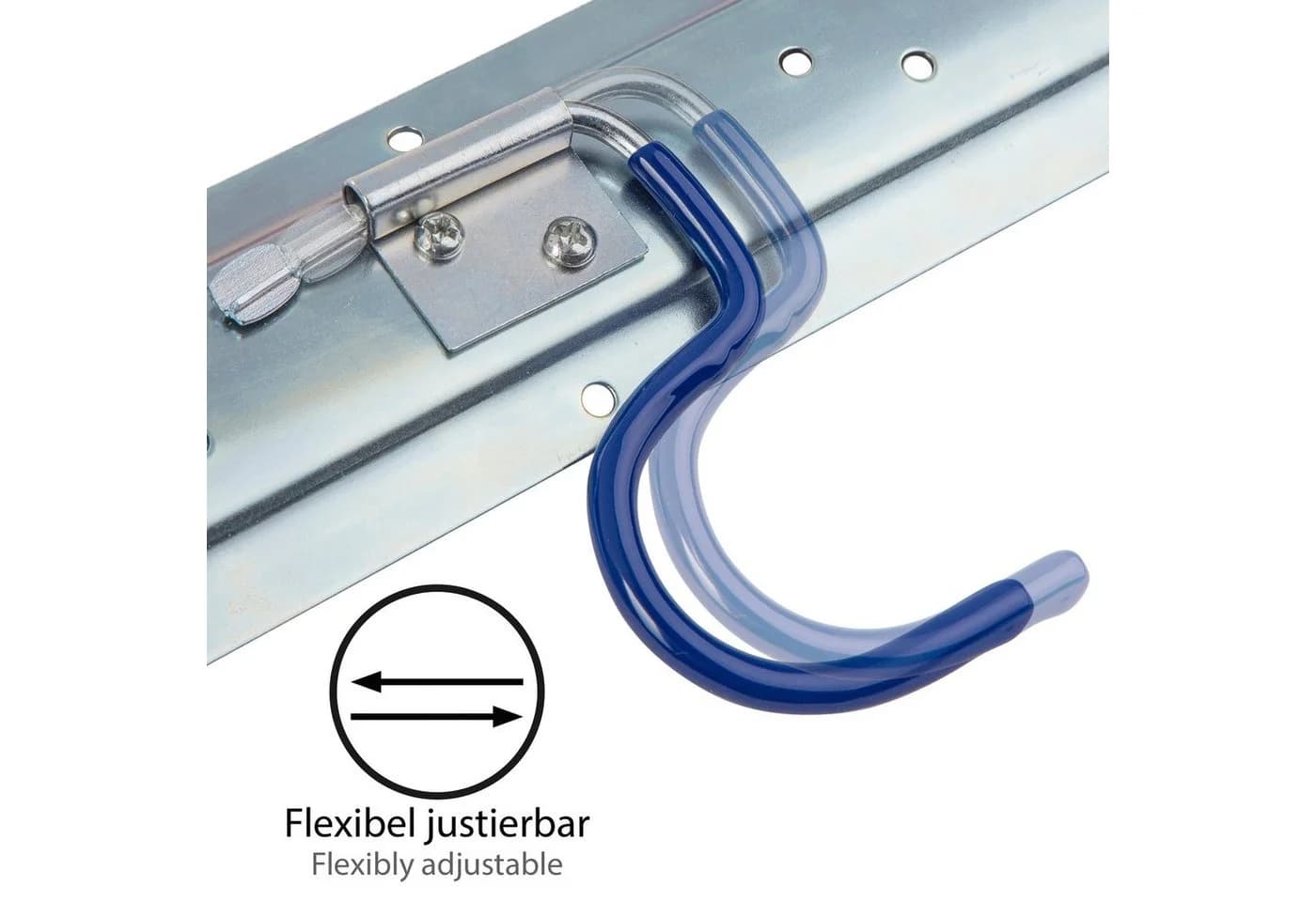 ONVAYA Geräteleiste 50 cm Stahl mit 5 Haken (2-tlg) - Bild 4
