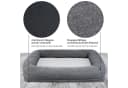 ONVAYA Hundebett Grau Waschbar Orthopädisch Bild 4