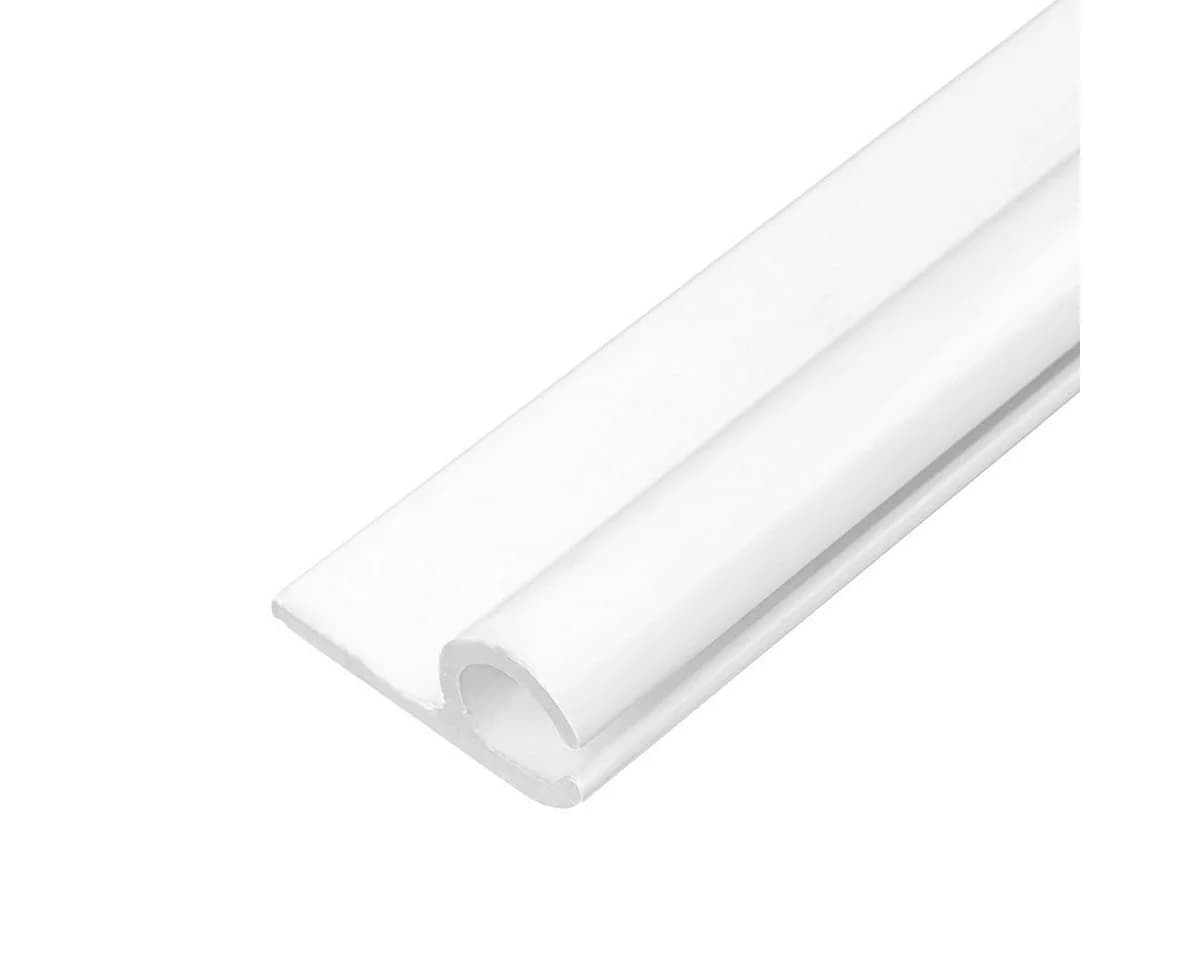 LYSEL Aluminium U-Laufschiene Weiß RAL 9016 für 5-9mm Keder - Bild 2