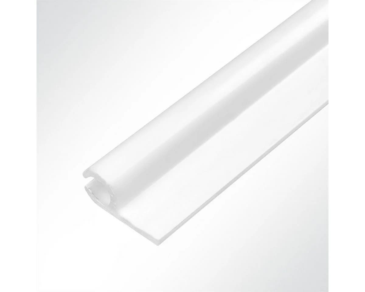 LYSEL Aluminium U-Laufschiene Weiß RAL 9016 für 5-9mm Keder - Bild 3