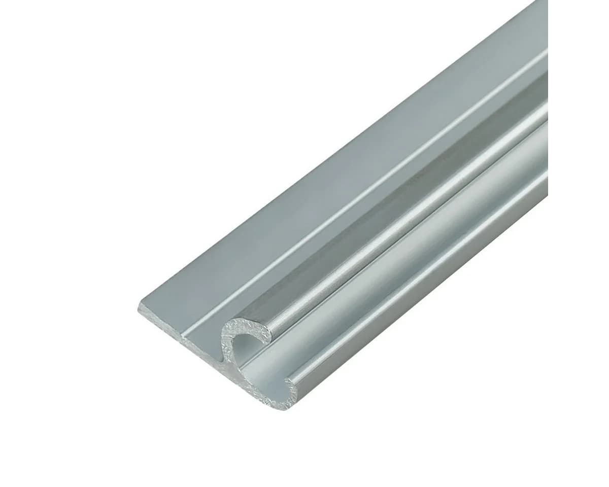 LYSEL® Aluminium U-Laufschiene 45° eloxiert für Keder 5-9mm - Bild 2