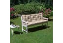 Beautissu Bankauflage Flair BR Natur Polyester mit Befestigungsbändern Bild 5