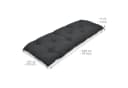 Beautissu Bankauflage Flair BK Graphitgrau Outdoor Kissen Bild 3