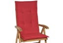 Beautissu Hochlehnerauflage Loft HL Rot 120x50x6cm Bild 3