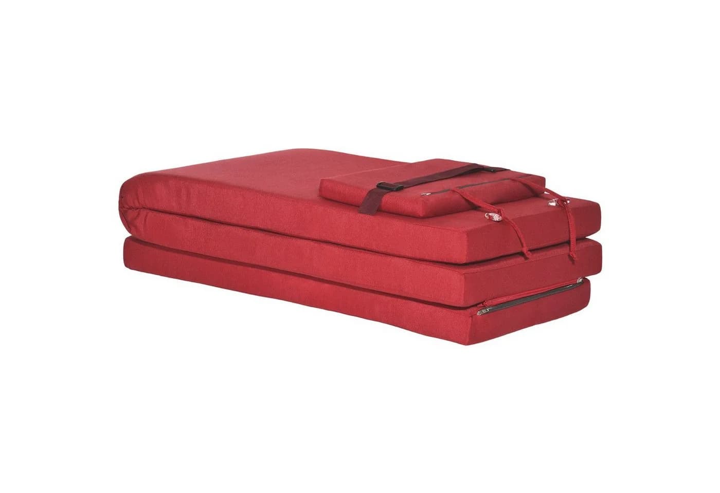 Beautissu Polsterauflage Deckchair Rot UV-beständig