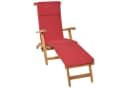 Beautissu Polsterauflage Deckchair Rot UV-beständig Bild 2