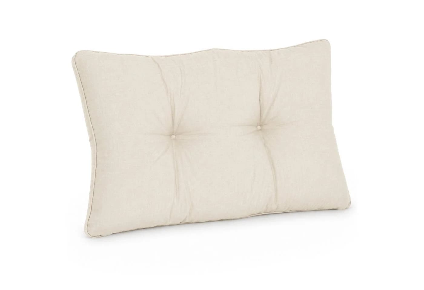 Beautissu Loungekissen XLuna Natur 10cm Dick Polyester - Bild 2