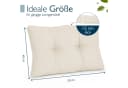 Beautissu Loungekissen XLuna Natur 10cm Dick Polyester Bild 3