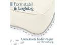 Beautissu XLuna Sitzkissen Beige 10 cm dick Polyester Bild 4