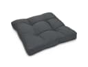 Beautissu XLuna Sitzkissen Grau 10 cm Dick Polyester Bild 2