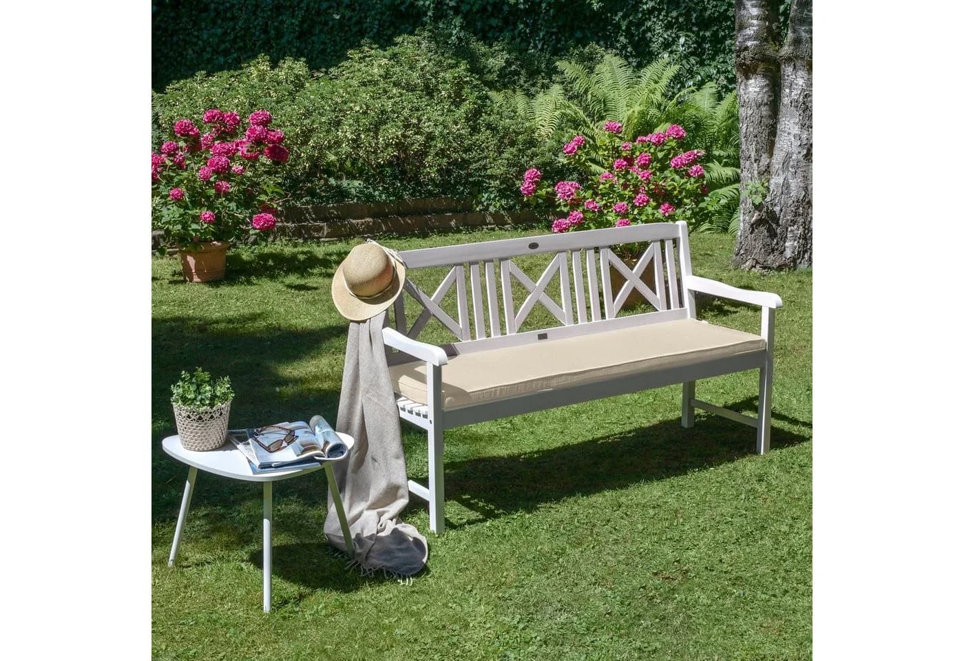 Beautissu Bankauflage Base BK Natur waschbar - Bild 5