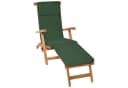 Beautissu Polsterauflage Deckchair Grün Abnehmbar Bild 2
