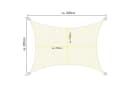 Sol Royal Sonnensegel rechteckig 2x3m Creme UV-Schutz Bild 1