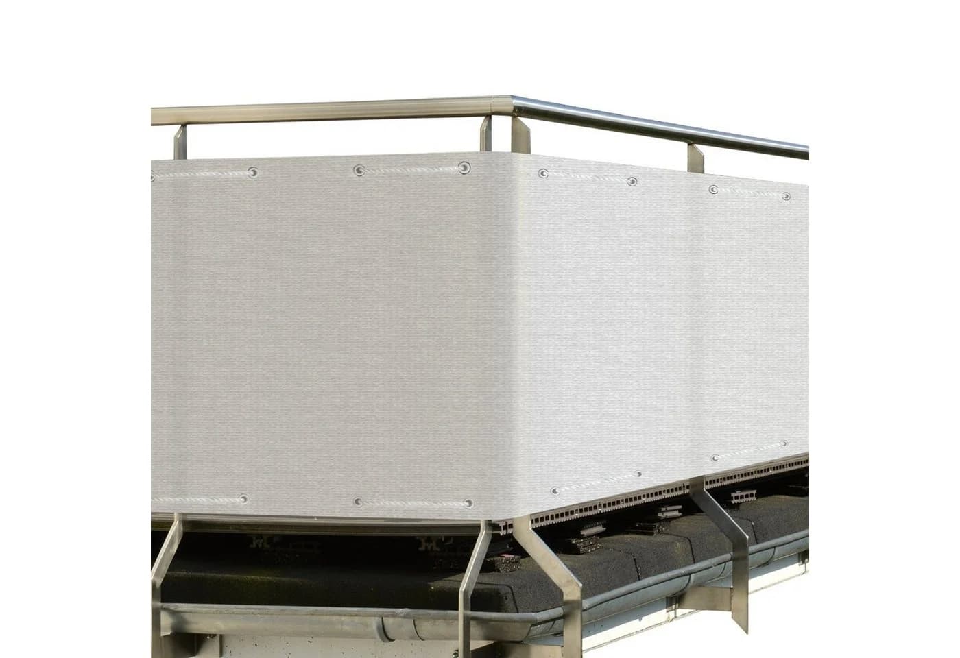 Sol Royal Balkonsichtschutz Weiß HDPE Blickdicht UV-Schutz - Bild 2
