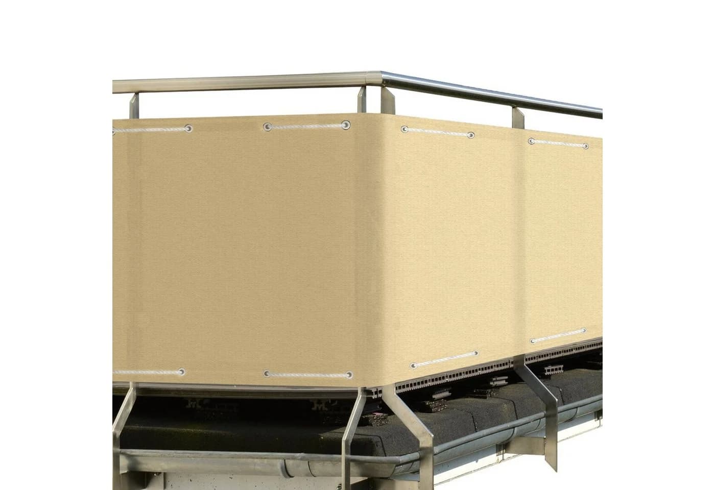 Sol Royal Balkonsichtschutz Creme HDPE Blickdicht UV-Schutz - Bild 2