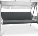 Beautissu Sitzauflage Hollywoodschaukel 3 Sitzer Hellgrau 2er Set Bild 2