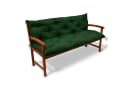 Beautissu Bankauflage Flair BR Dunkelgrün Outdoor Sitzkissen Bild 1