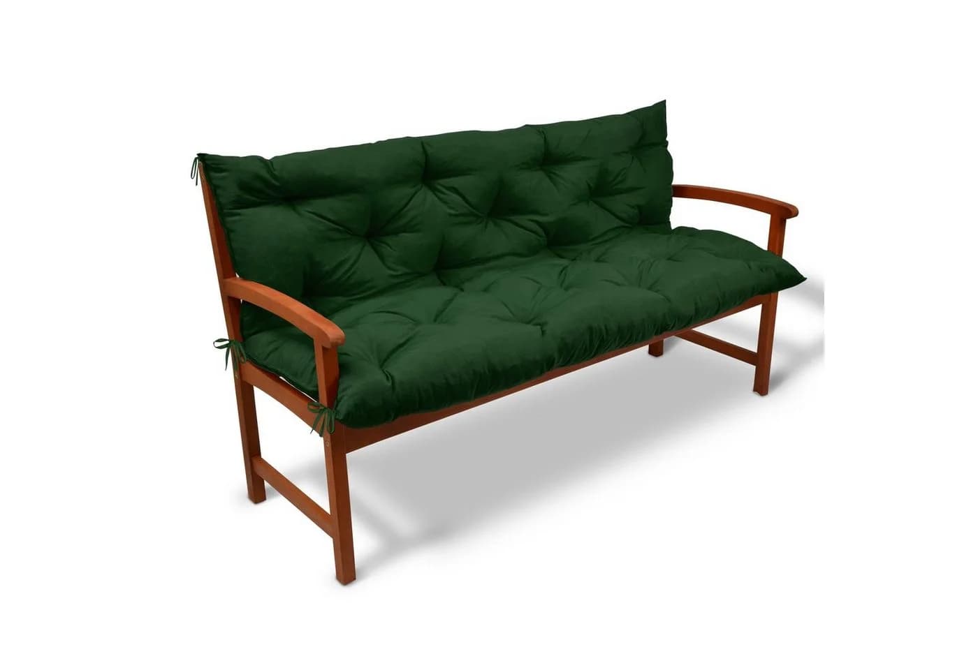 Beautissu Bankauflage Flair BR Dunkelgrün Outdoor Sitzkissen