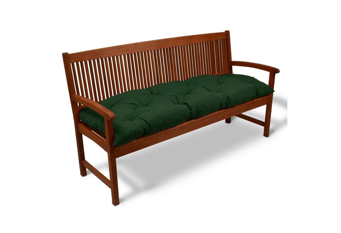 Beautissu Bankauflage Flair BK Dunkelgrün Outdoor Kissen