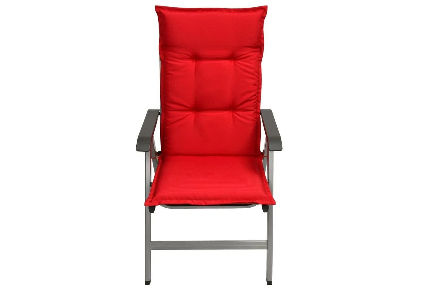 Beautissu Hochlehnerauflage Set Base HL Rot - UV-beständig