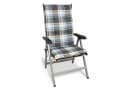 Beautissu Hochlehnerauflage 6er Set Blau Kariert UV-Lichtecht Bild 1
