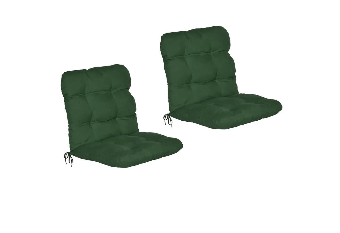 Beautissu Sitzauflage 2er Set Niedriglehner Dunkelgrün - Bild 2