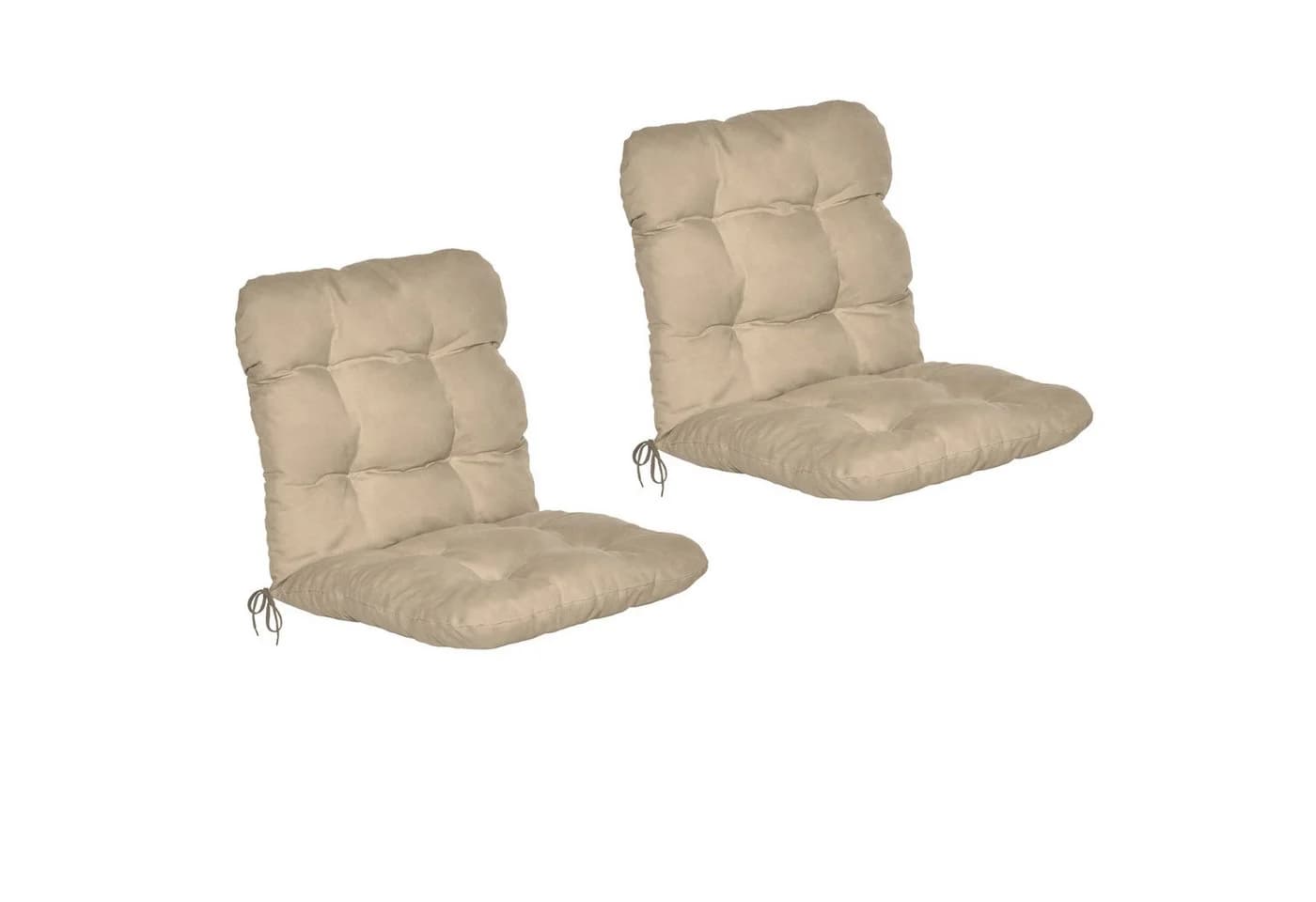 Beautissu Sitzauflage 2er Set Niedriglehner Flair NL Natur - Bild 2