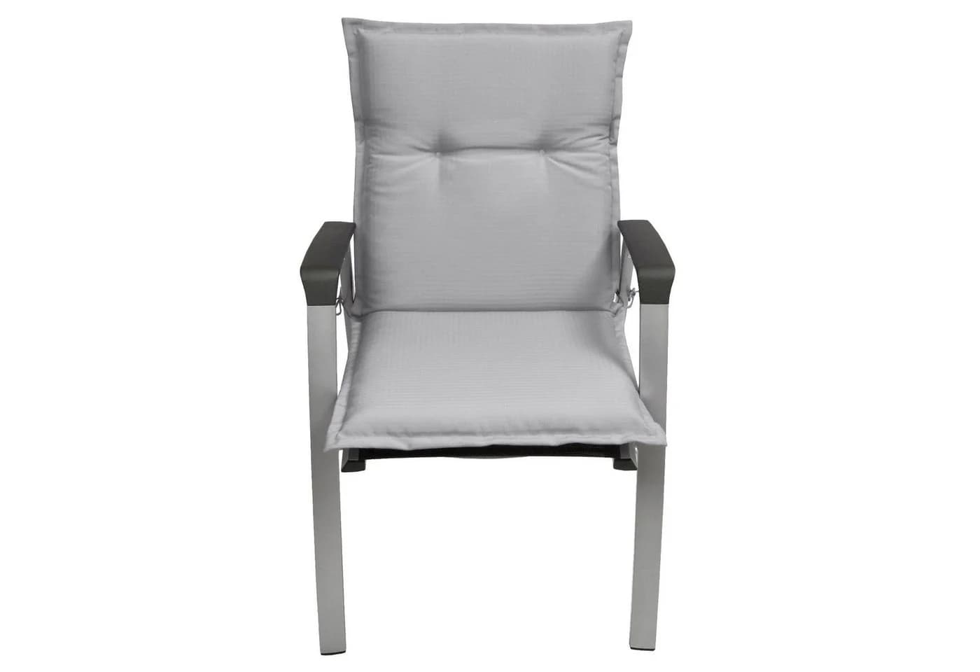Beautissu Sitzauflage 4er Set Niedriglehner Base NL Grau - Bild 4