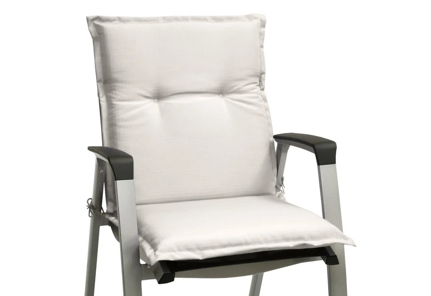 Beautissu Sitzauflage 4er Set Niedriglehner Natur 100x50cm - Bild 5